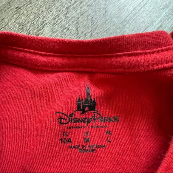 Disneyland Parks Minnie Mouse Red Black Shirt Girls Medium - Picture 4 of 6